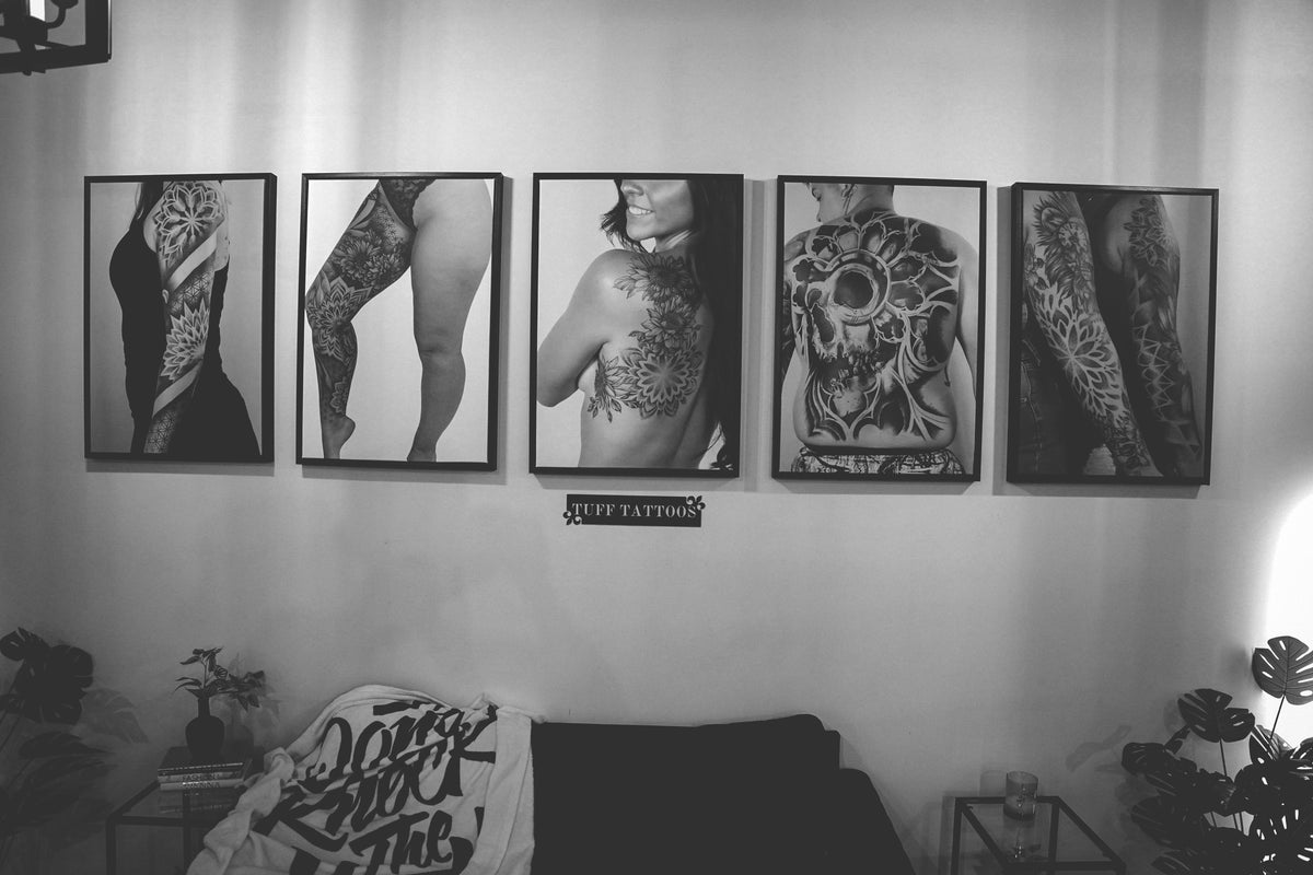 Healed tattoo work by the artists at Tuff Tattoos Tampa