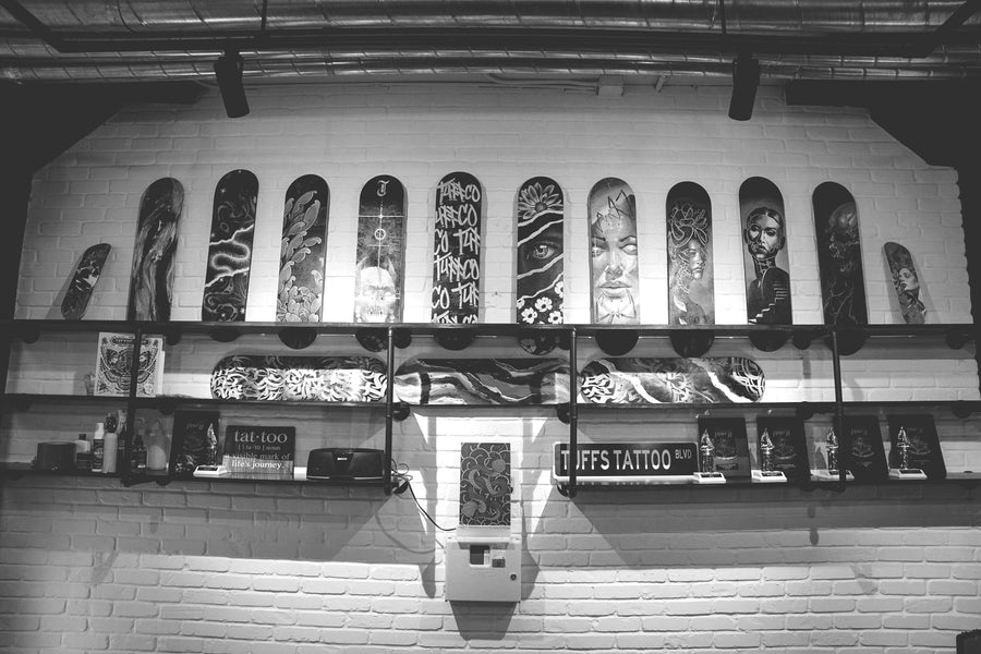 Inside the Tuff Tattoos studio in Channelside, Tampa