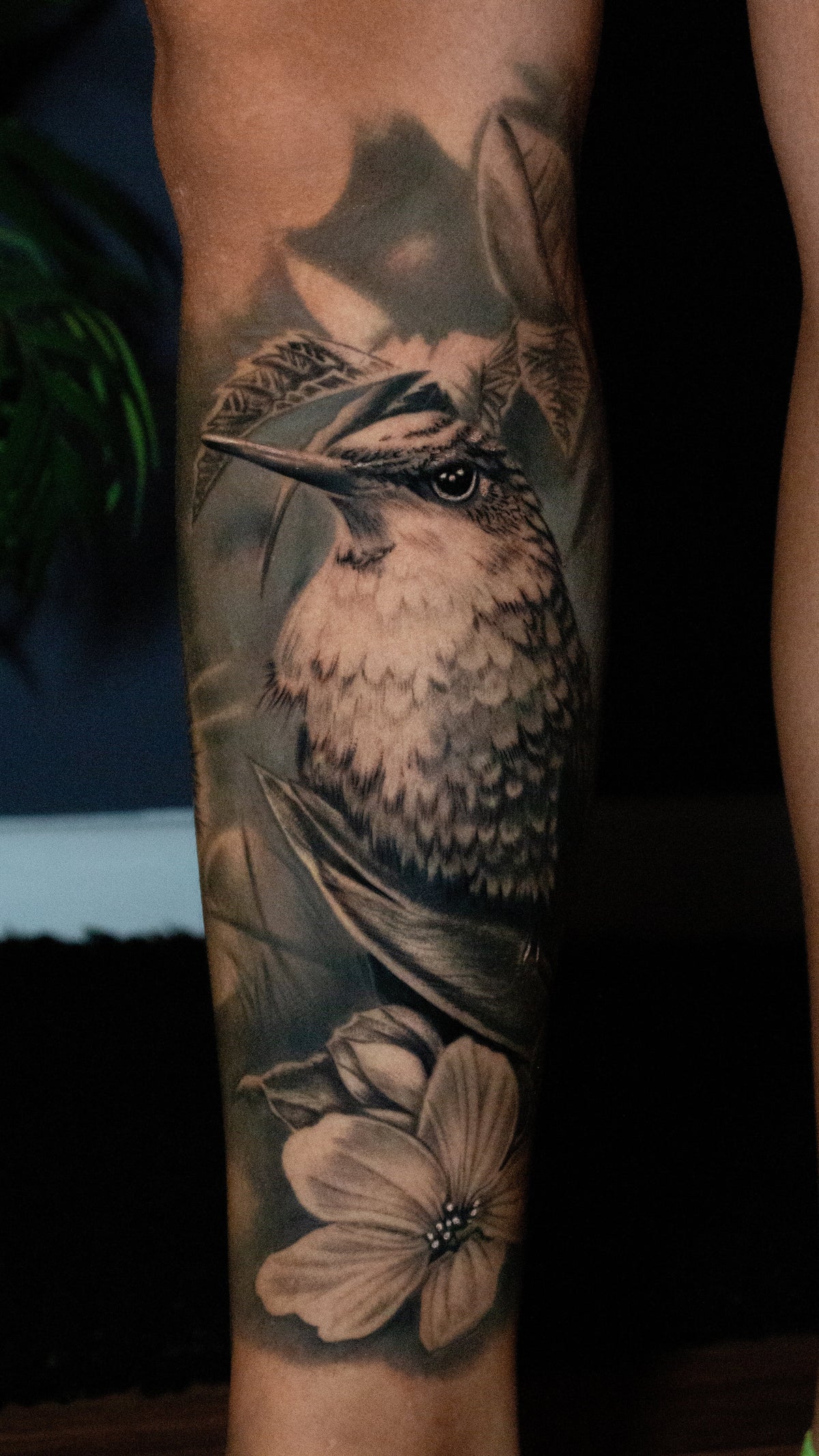 Bold blackwork tattoo by Carlos at Tuff Tattoos in Tampa