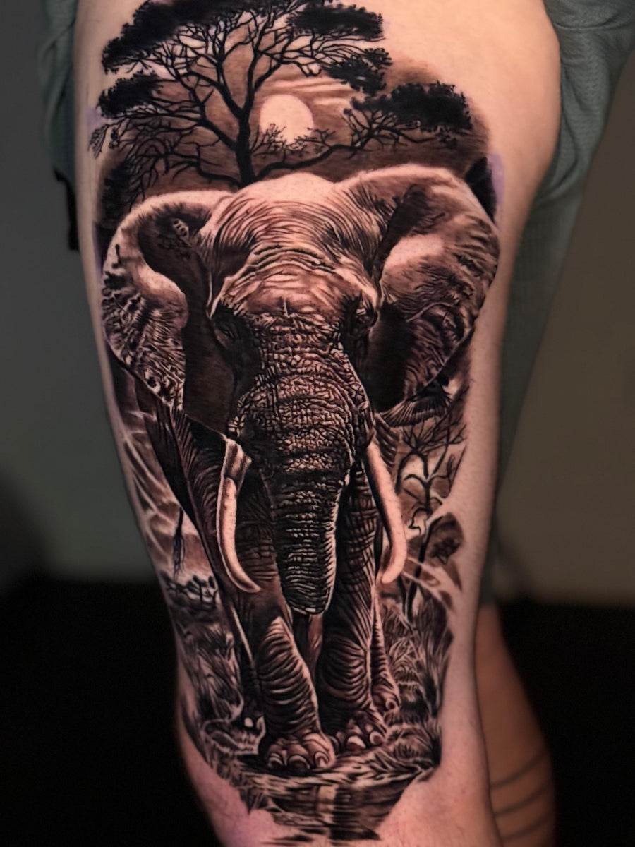 Realism tattoo by Tiago