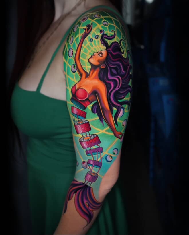Psychedelic & Surreal tattoo by Nick
