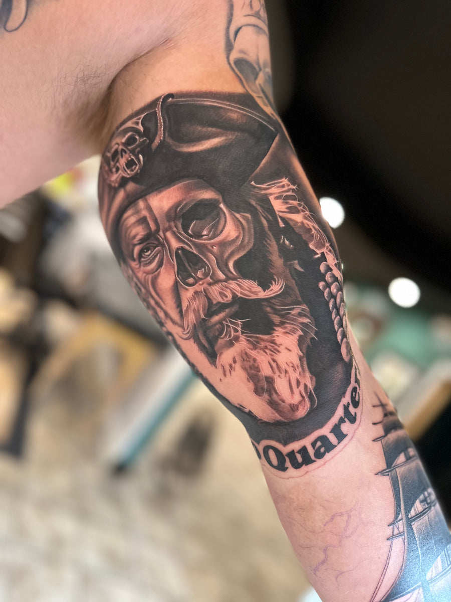 Black & Grey tattoo by Brandon