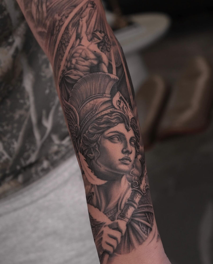 Realism and Black & Grey tattoo by Kim