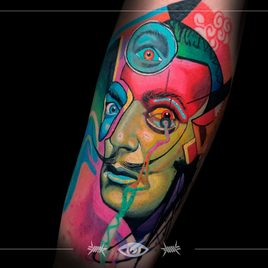Psychedelic & Surreal and Color tattoo by Nick